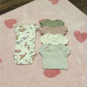 Carter's Sea Creatures Bodysuits Soft One Pieces